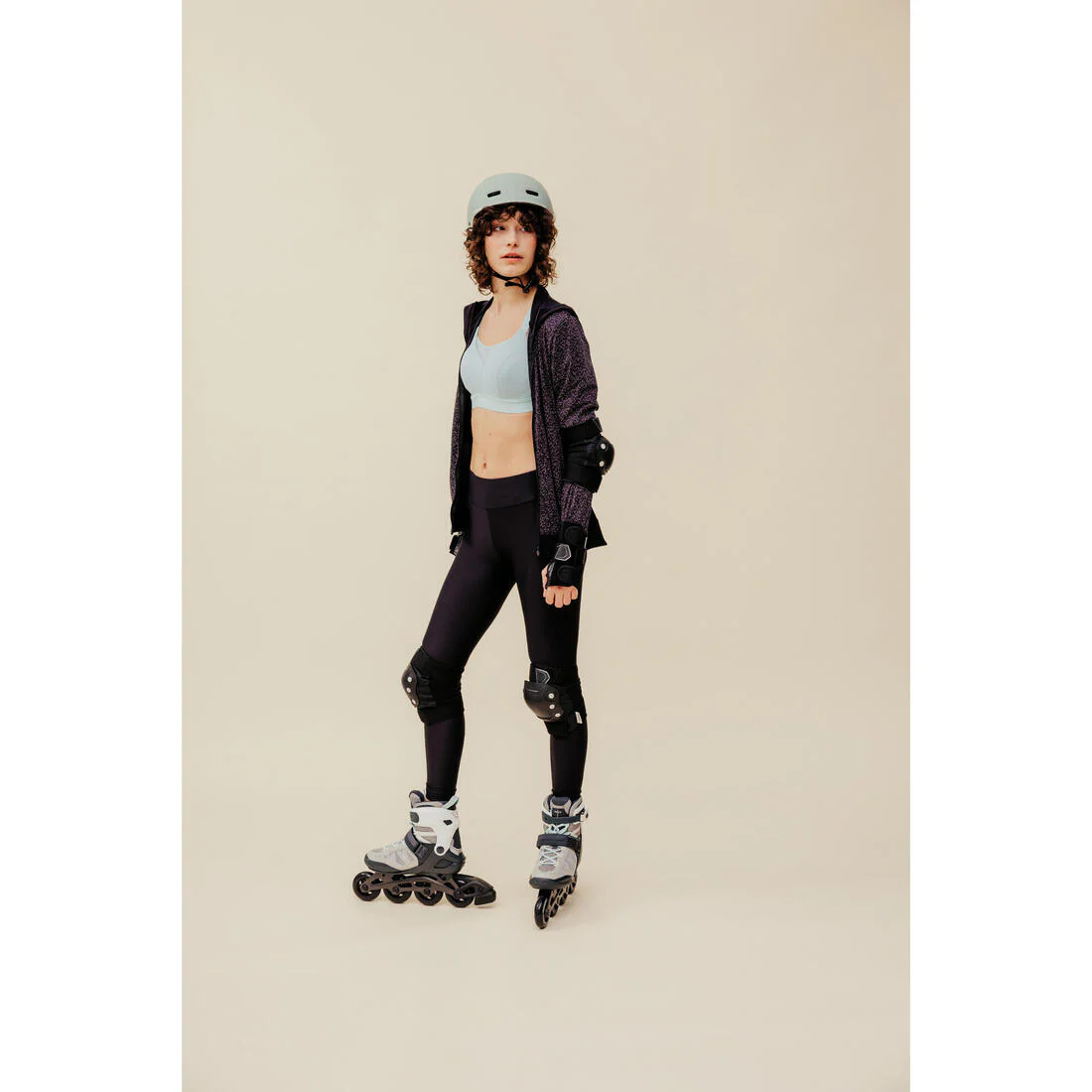 Patines en línea de fitness gris claro para adulto FIT500 - Image 11