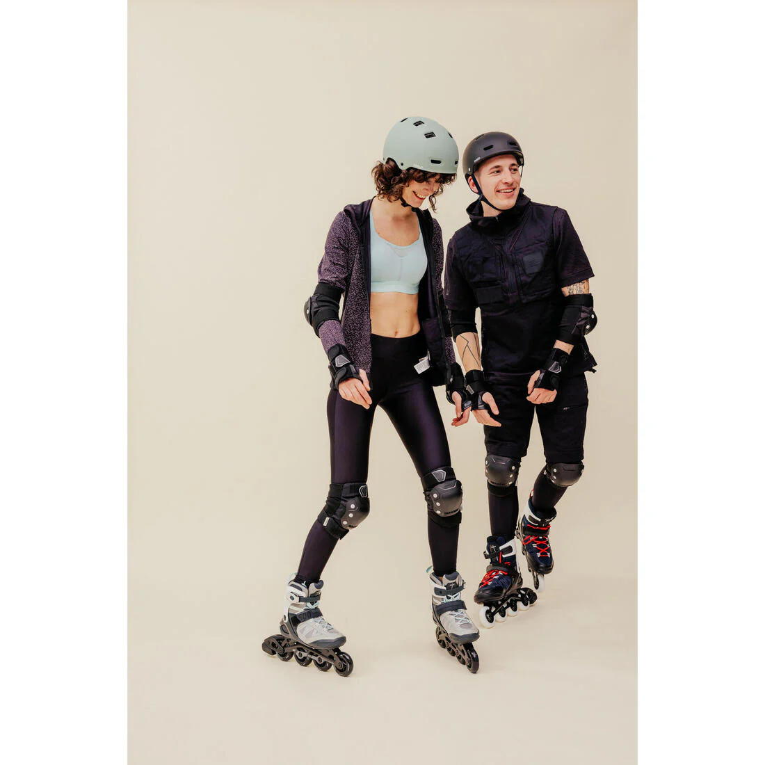 Patines en línea de fitness gris claro para adulto FIT500 - Image 12