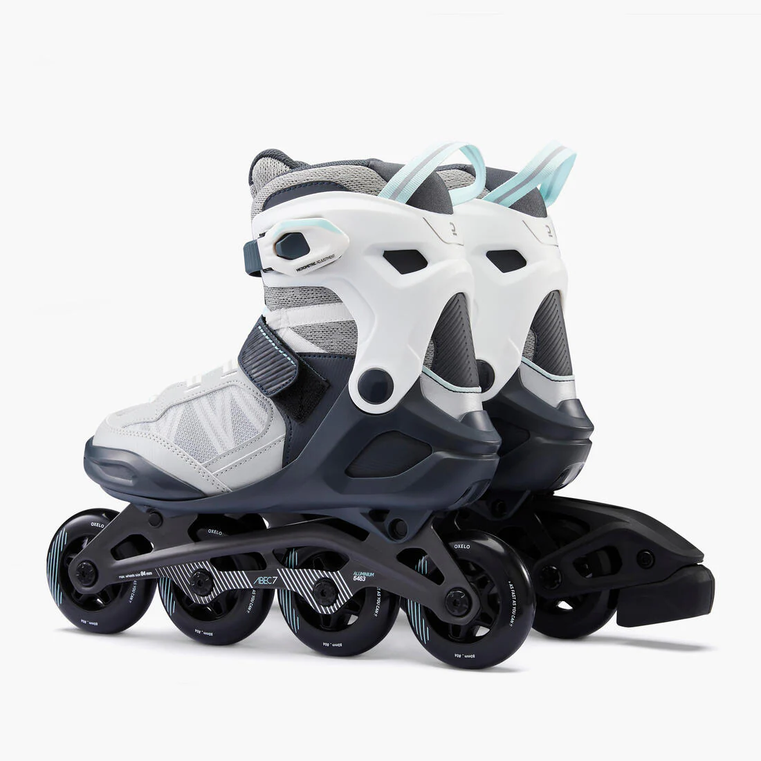 Patines en línea de fitness gris claro para adulto FIT500 - Image 5