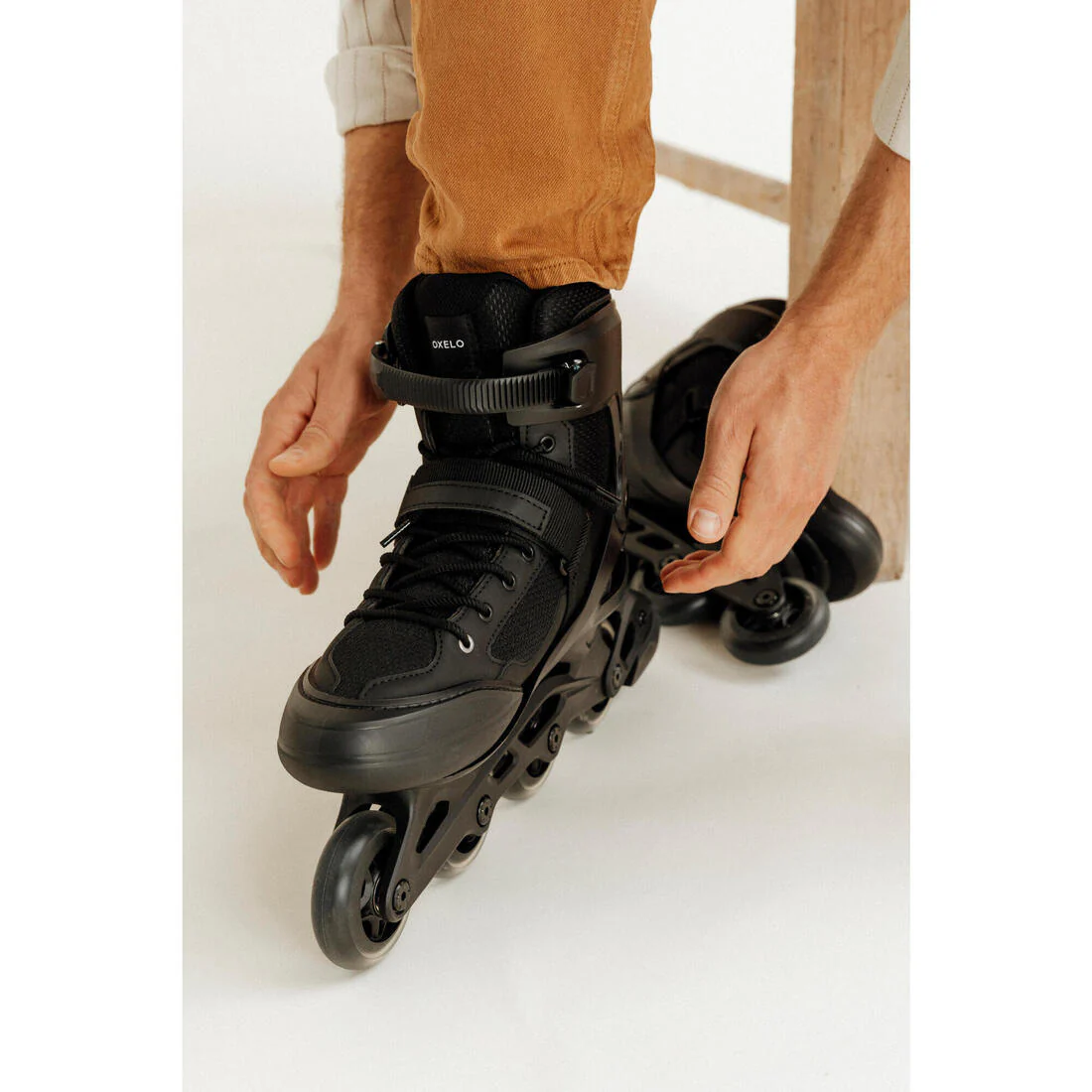 Patines en Línea Fitness FIT100 Adulto Negro Plata - Image 10
