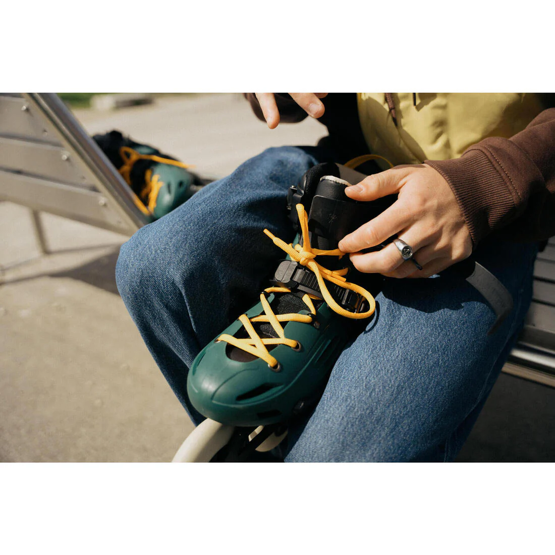 Patines en línea verdes para adulto Freeskate MF900 Urban - Image 16