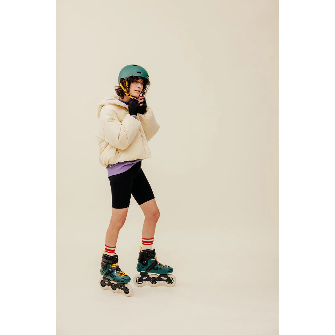 Patines en línea verdes para adulto Freeskate MF900 Urban - Image 22