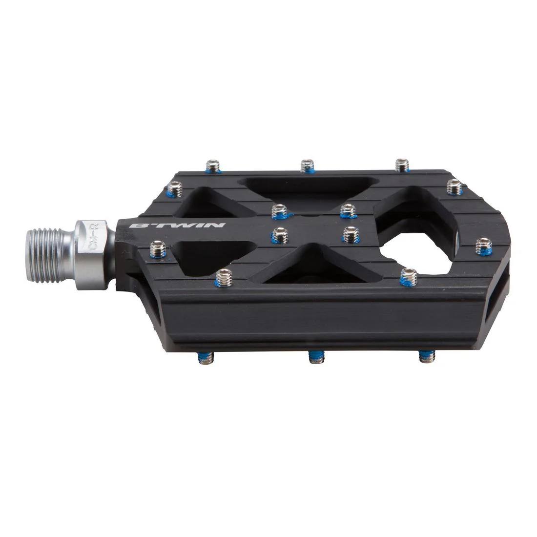 Pedales planos de MTB negro aluminio 900 - Image 2