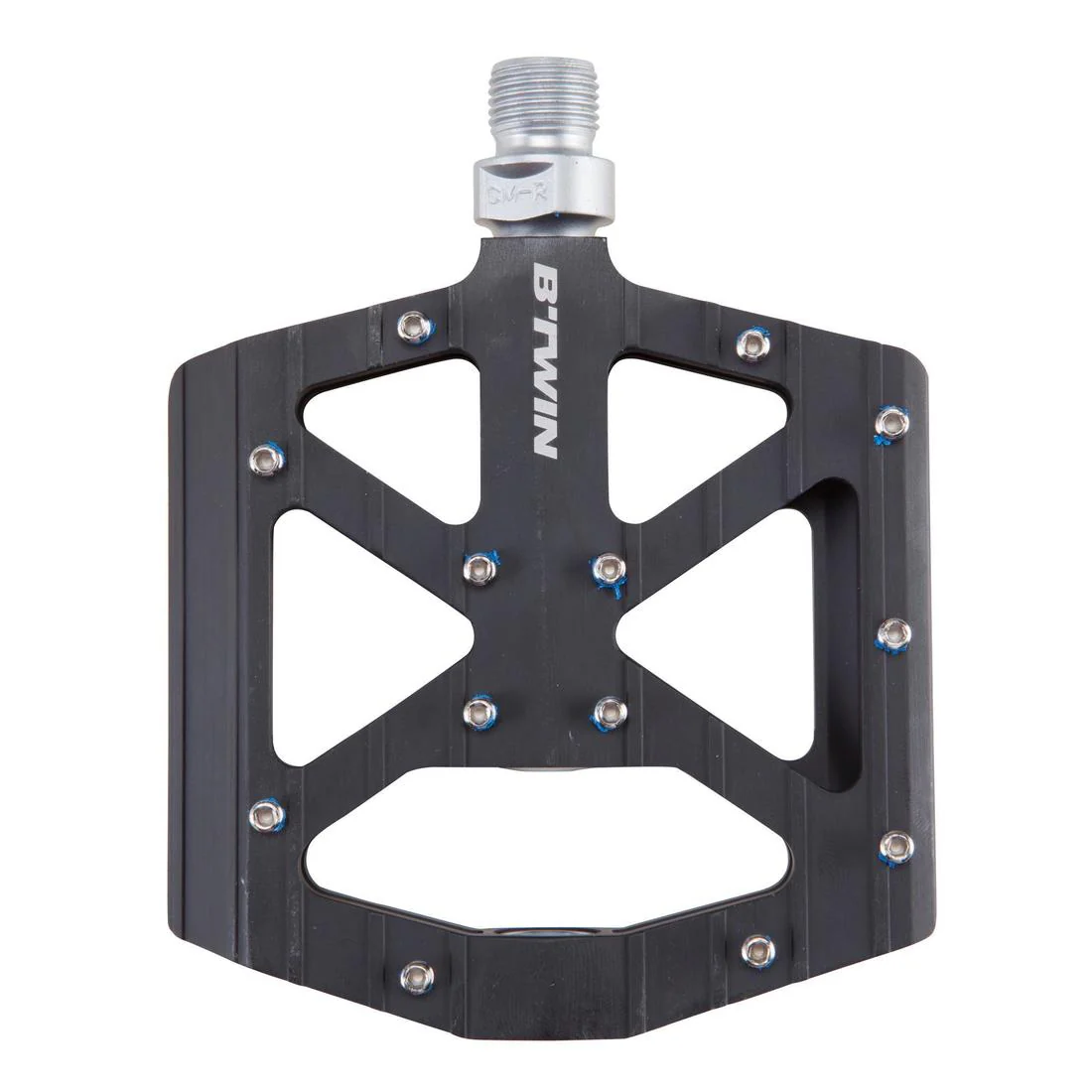 Pedales planos de MTB negro aluminio 900 - Image 6