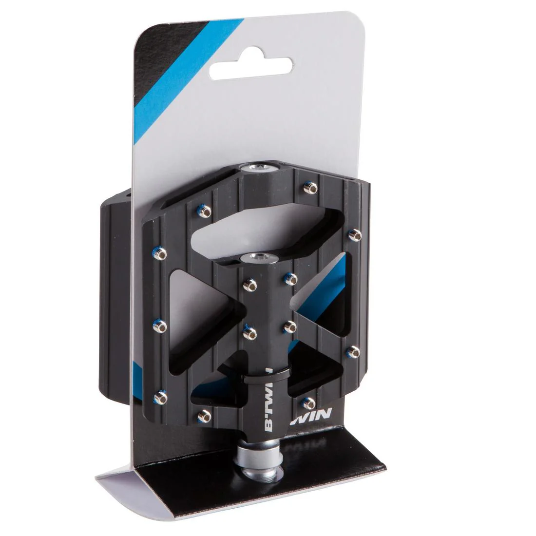 Pedales planos de MTB negro aluminio 900 - Image 9