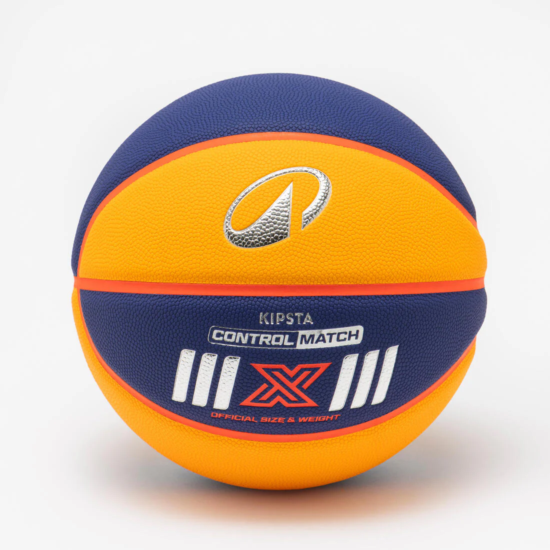 PELOTA DE BASQUETBOL BT500 NARANJO AZUL
