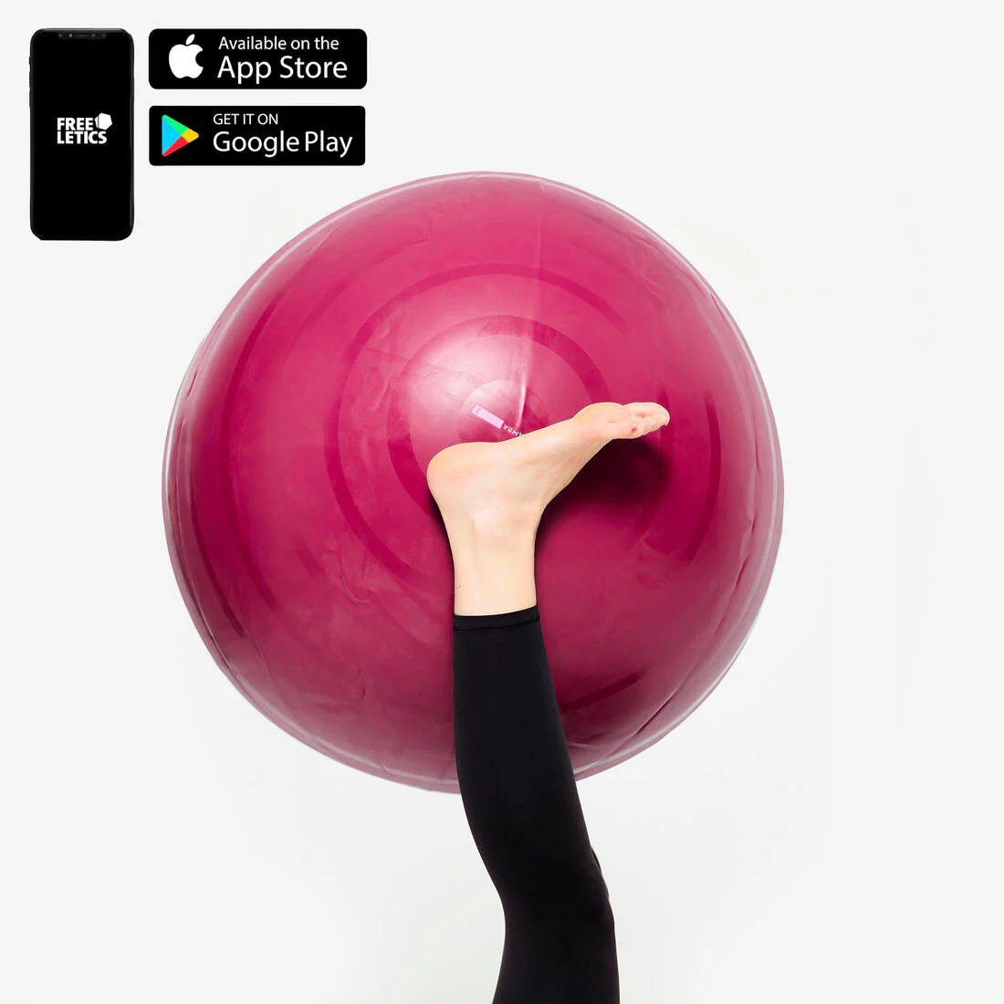 Pelota de gimnasia resistente talla 1 de 55 cm - Image 6