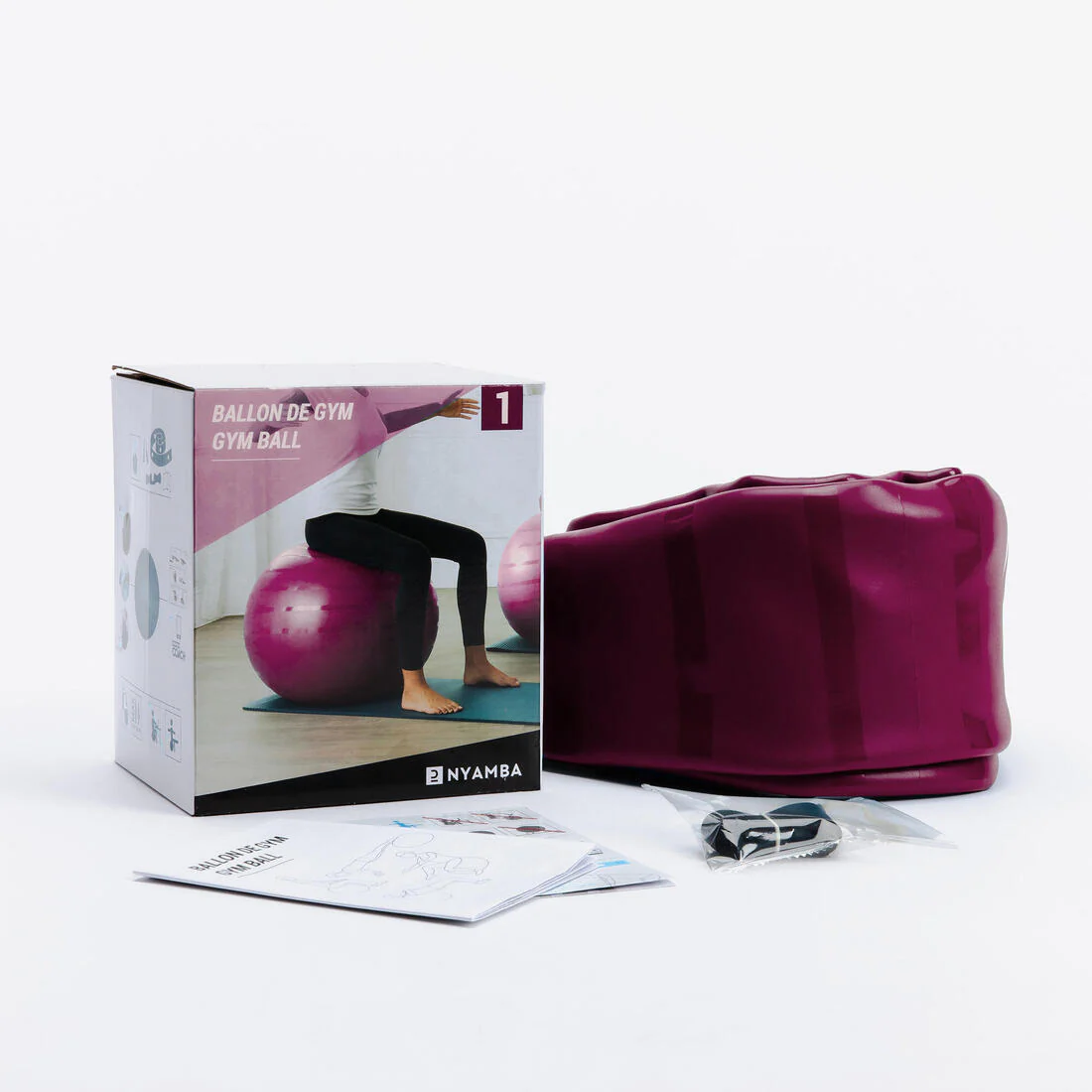 Pelota de gimnasia resistente talla 2 de 65 cm - Image 11