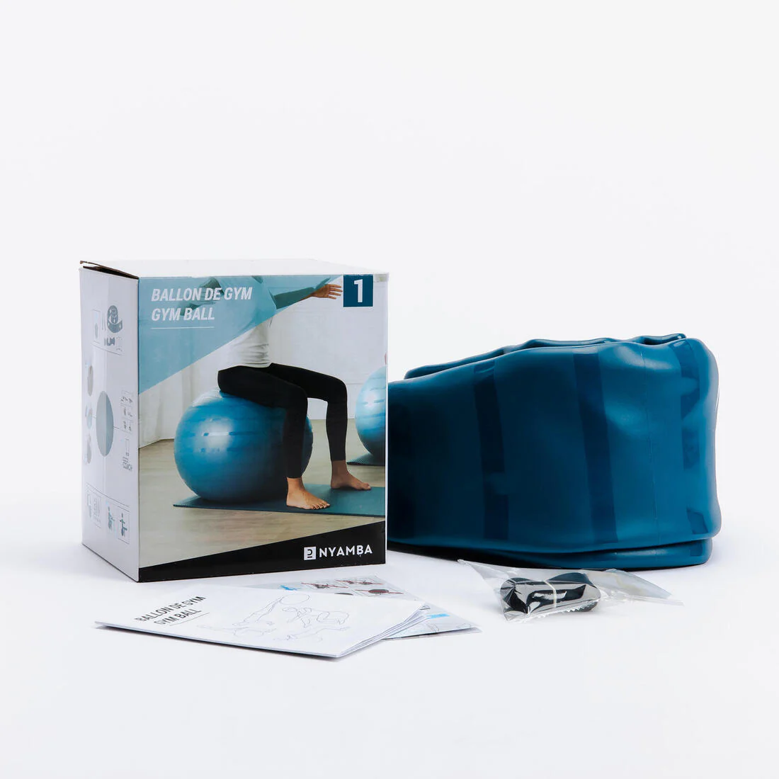 Pelota de gimnasia resistente talla 2 de 65 cm - Image 12