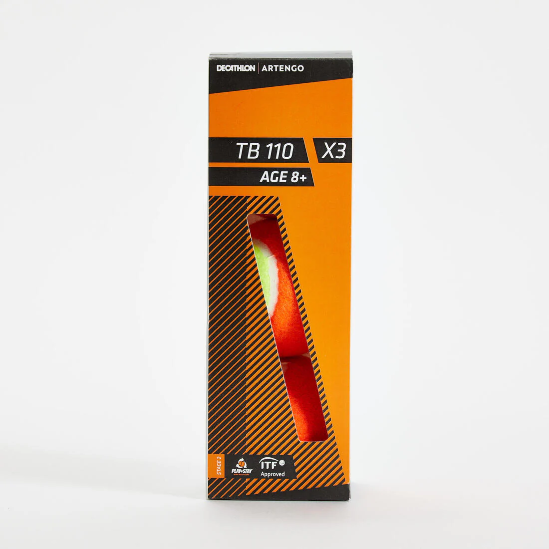 PELOTA DE TENIS TB110*3 NARANJA