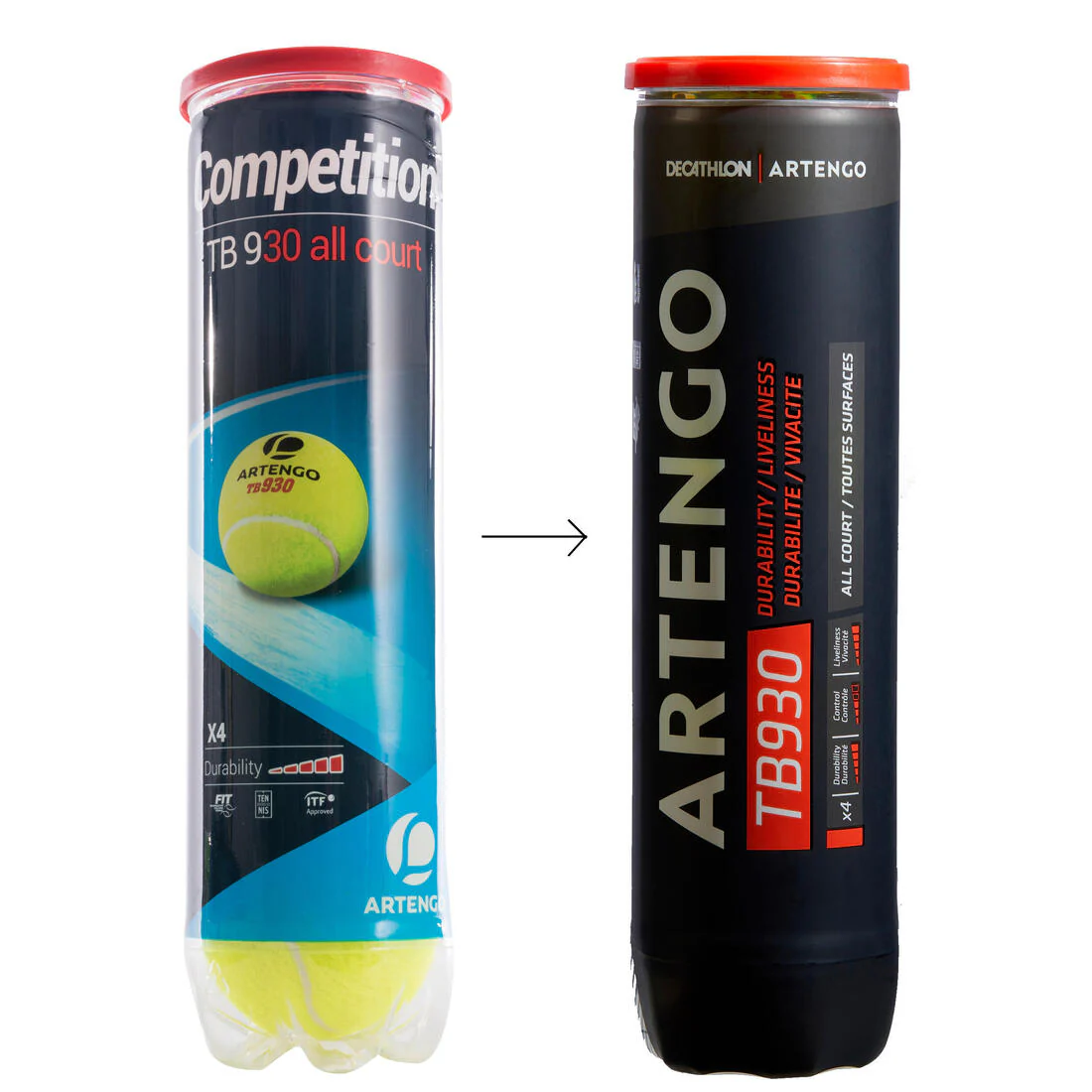 PELOTA DE TENIS  TB930 *4 AMARILLO SPEED - Image 5
