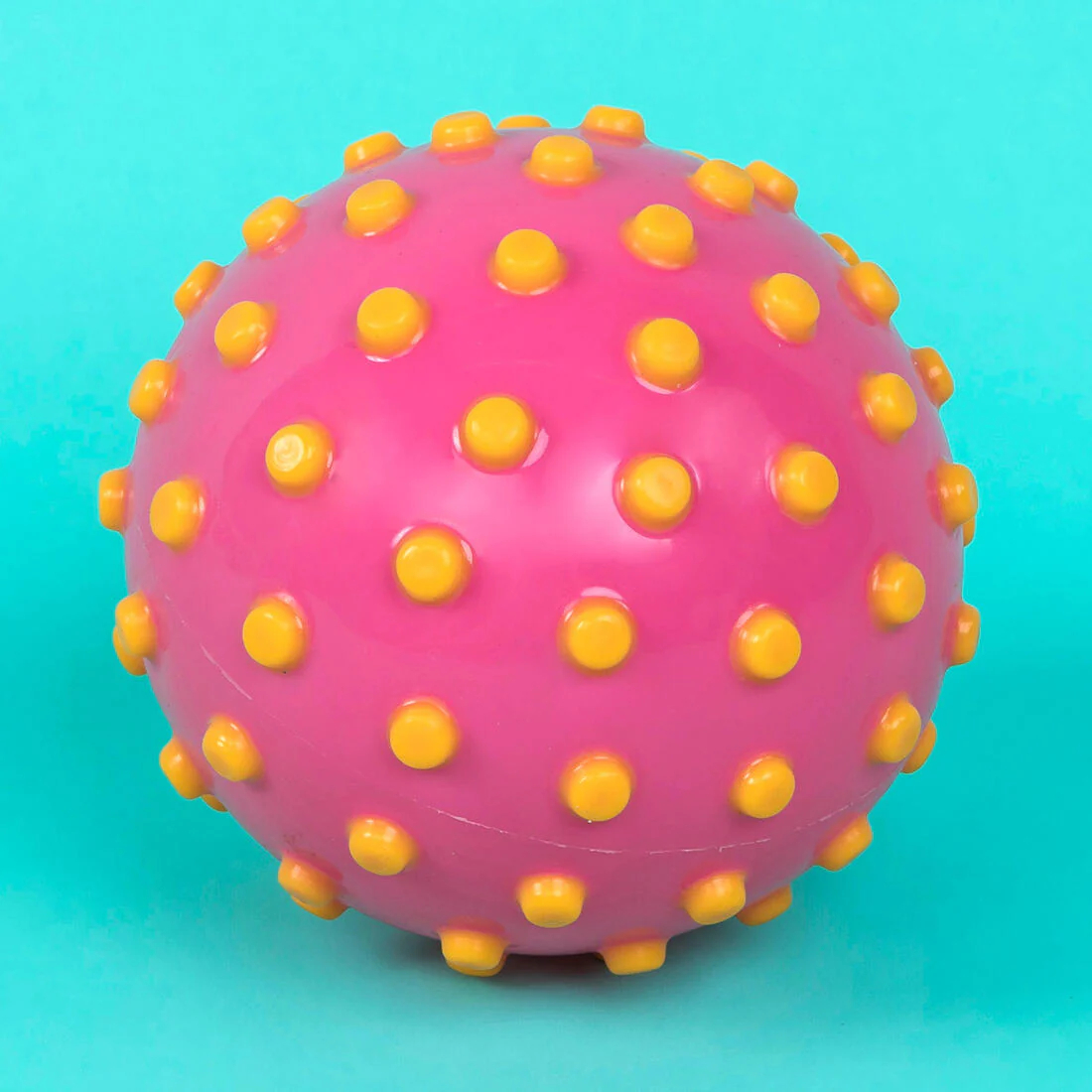 Pelota Pequeña Descubrimiento Acuático Rosa Puntos Amarillos - Image 5