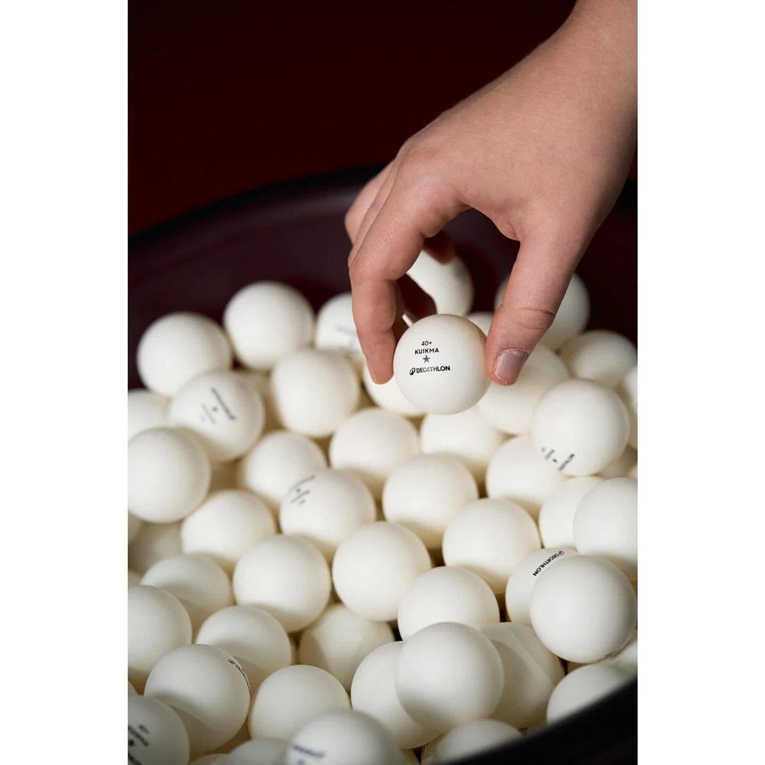 Pelotas de ping pong 40+ X72 blancas TTB 100 1* - Image 4