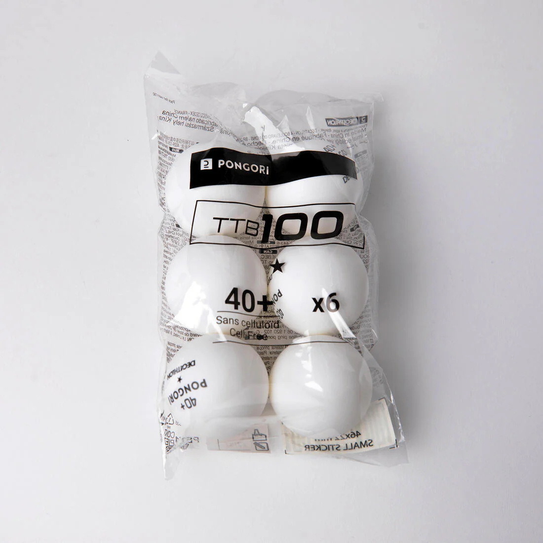 Pelotas de ping pong TTB 100 1* 40+ X6 - Image 3