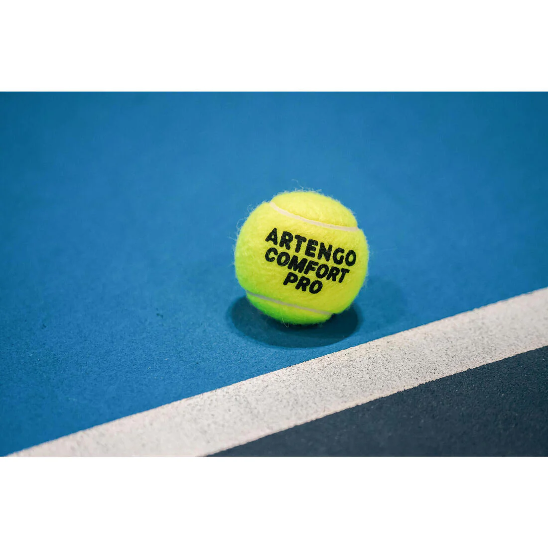 Pelotas de tenis versátiles amarillas Artengo Comfort Pro *4 - Image 8