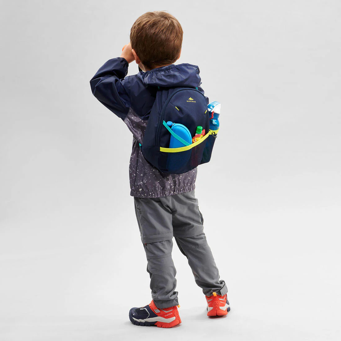 Pequeña mochila de senderismo de 5 L azul para niños MH100 - Image 34