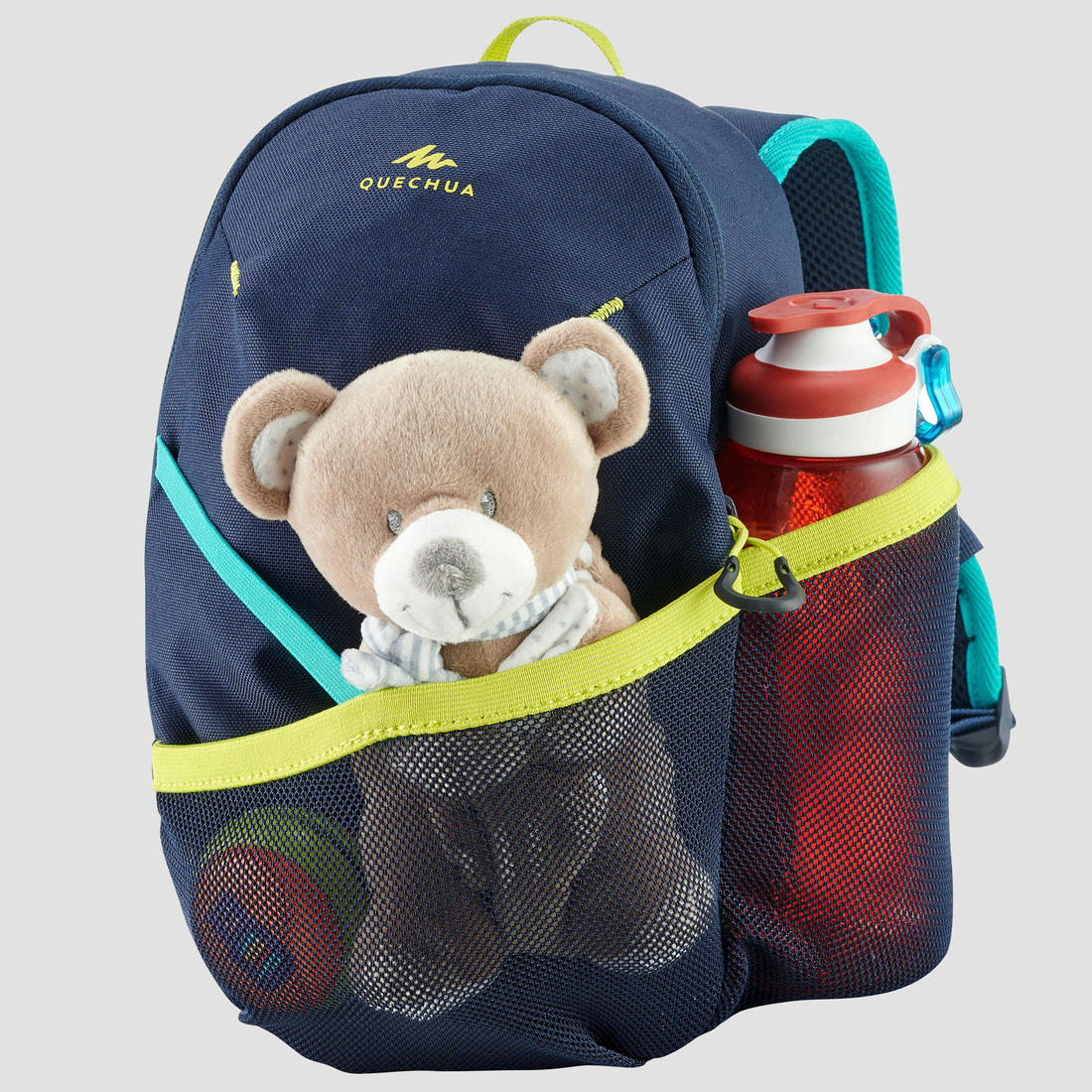 Pequeña mochila de senderismo de 5 L azul para niños MH100 - Image 6