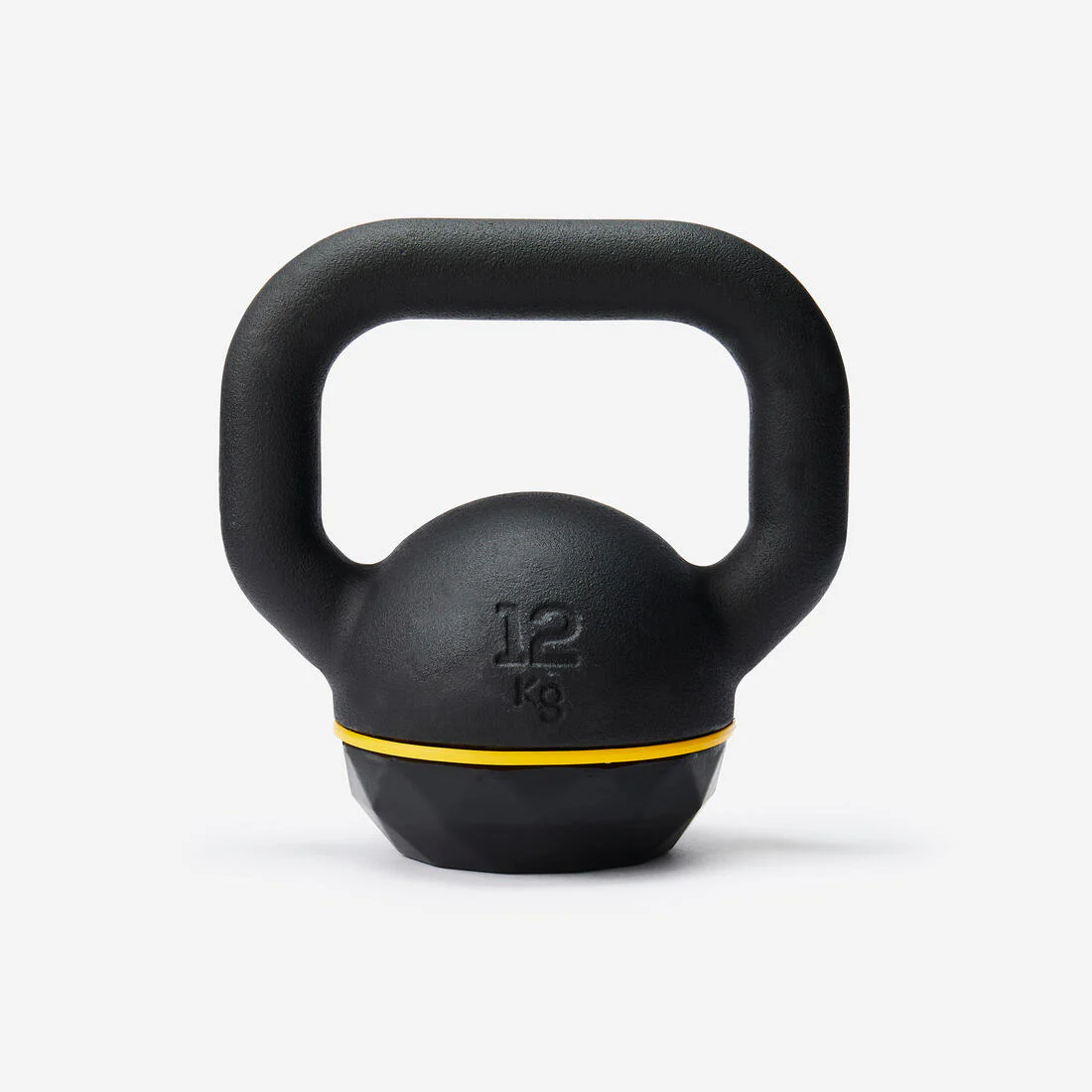 Pesa de hierro fundido con base de goma de 12 kg Kettlebell