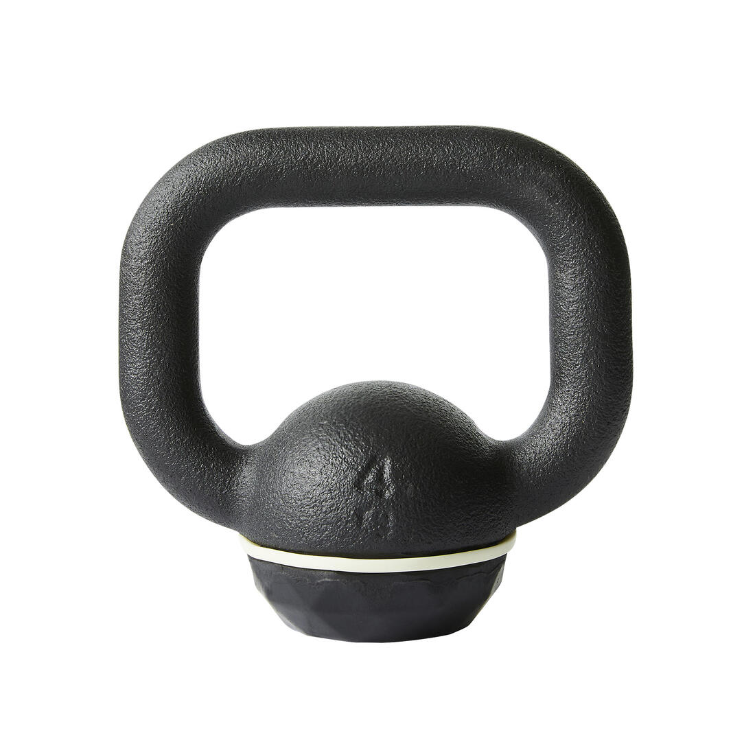 Pesa de hierro fundido con base de goma de 4 kg Kettlebell - Image 4