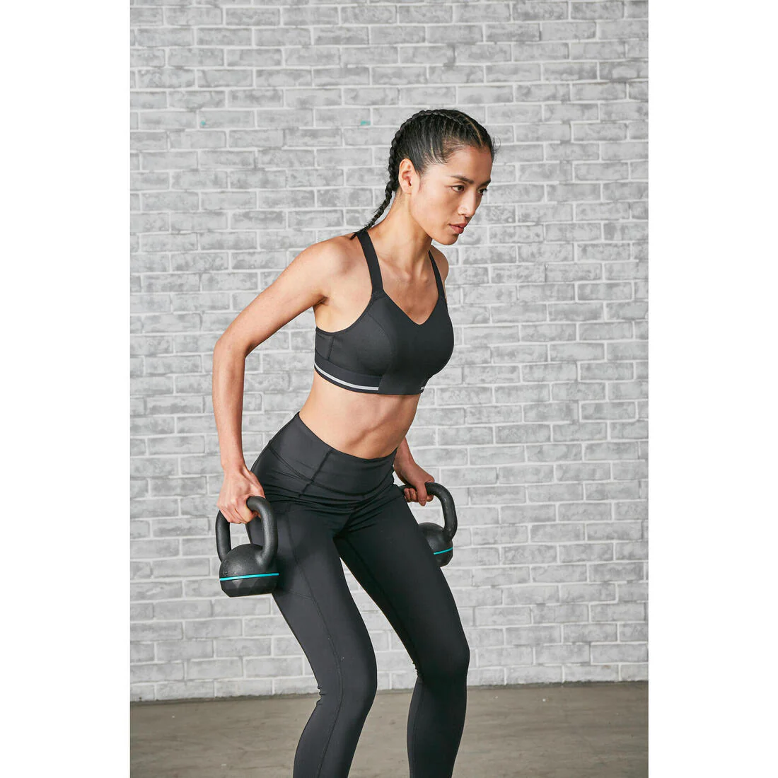 Pesa de hierro fundido con base de goma de 6 kg Kettlebell - Image 11