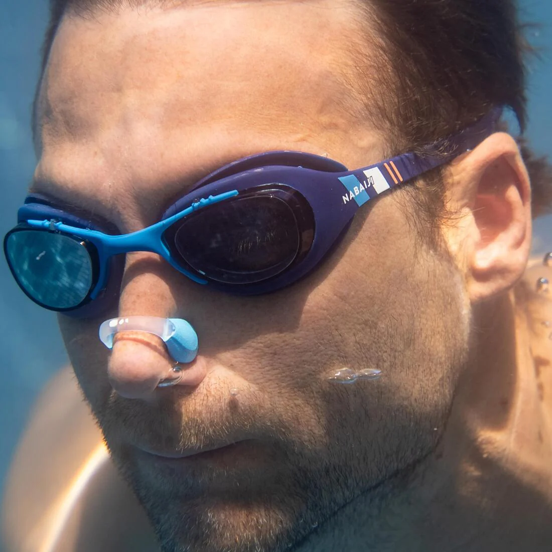 Pinza nasal de natación azul - Image 2
