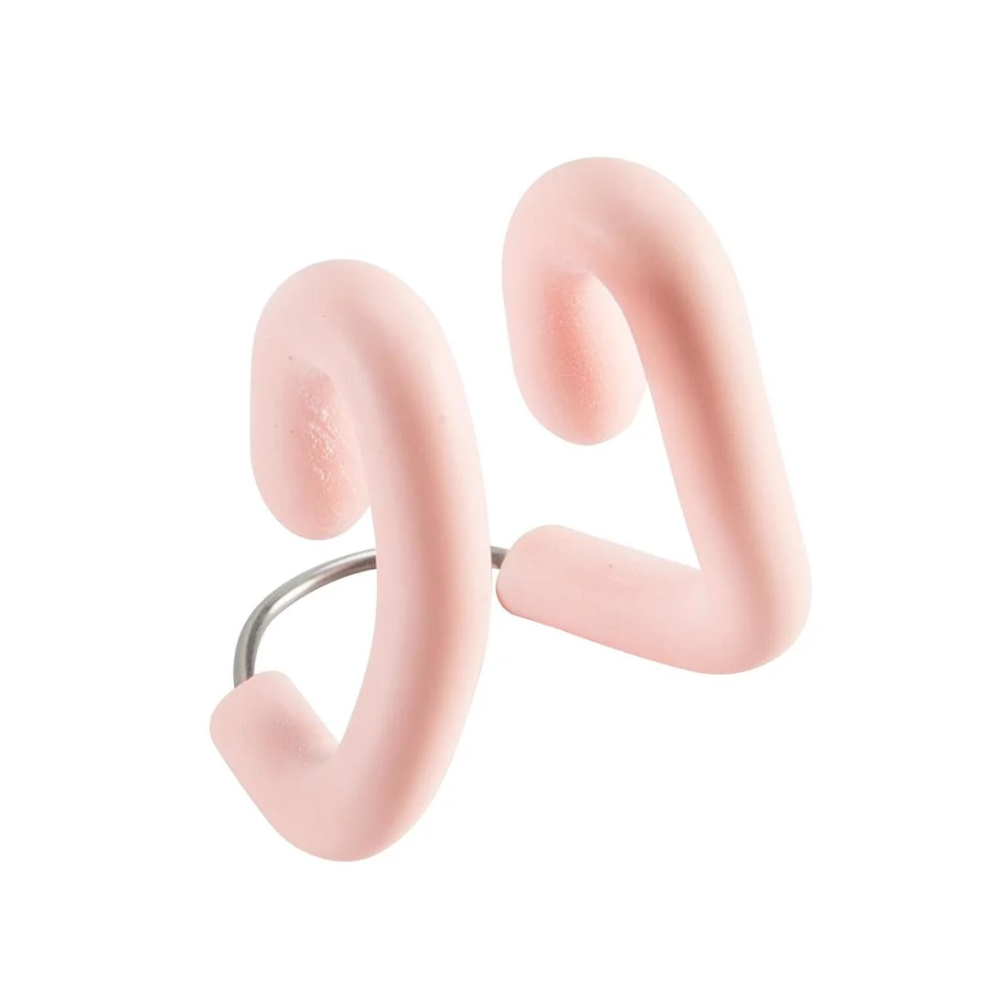 Pinza para nariz para natación látex ajustable de acero inoxidable rosa pastel - Image 2