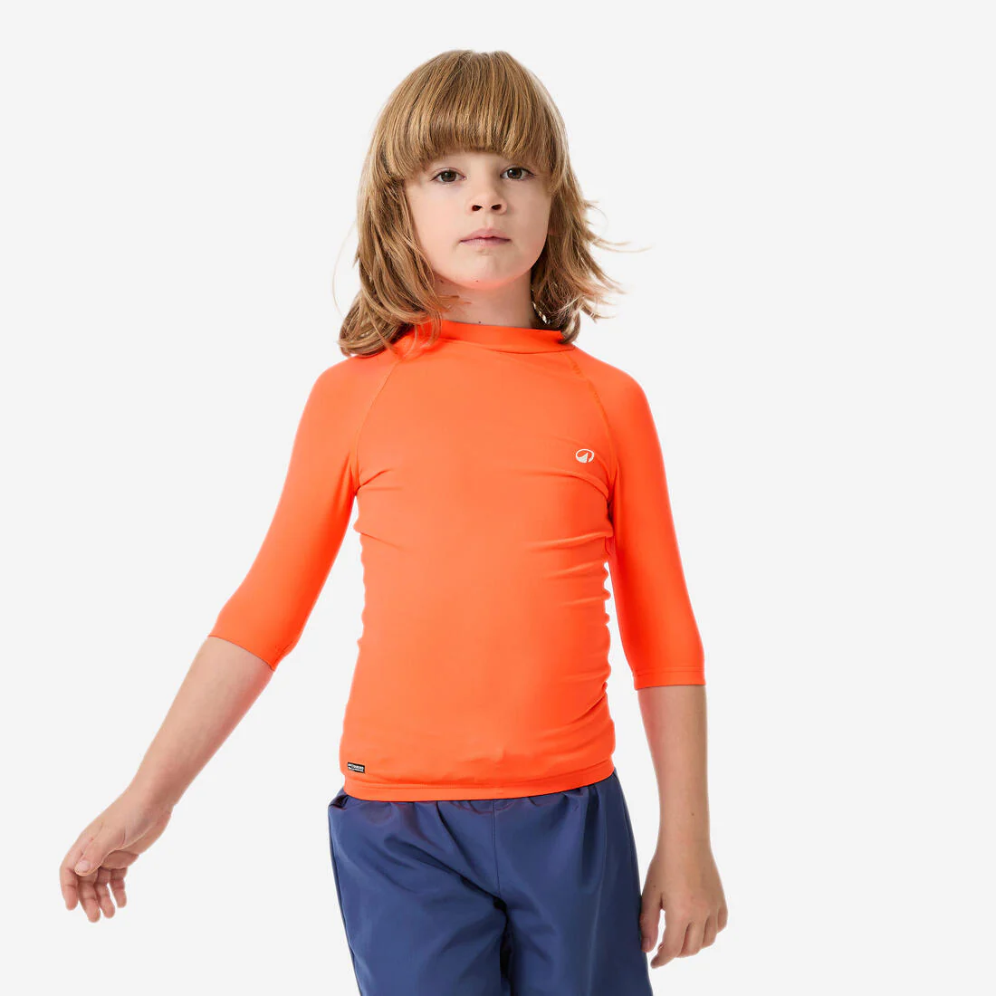 Playera anti-UV coral para niños