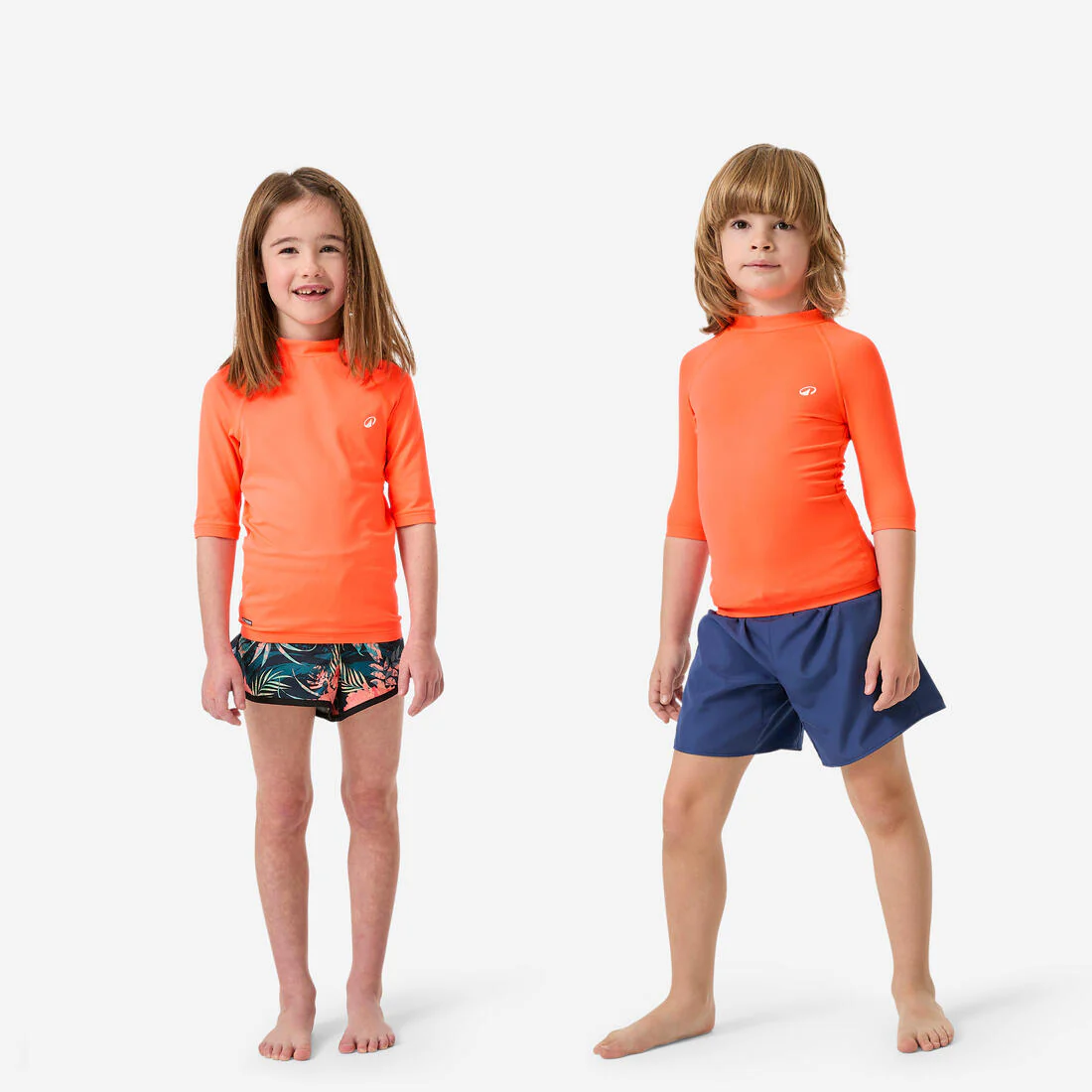 Playera anti-UV coral para niños - Image 3