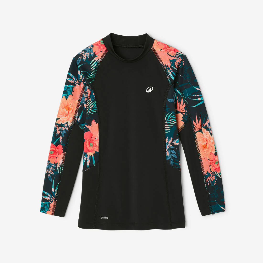 Playera anti-UV de manga larga morada para niñas 500 - Image 7