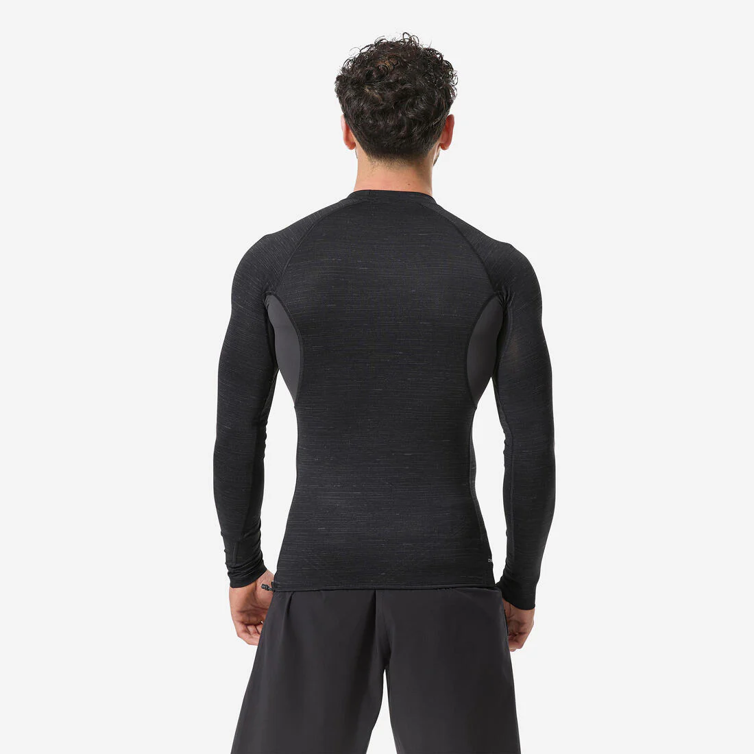 Playera anti-UV de manga larga negra para hombre 900 - Image 4