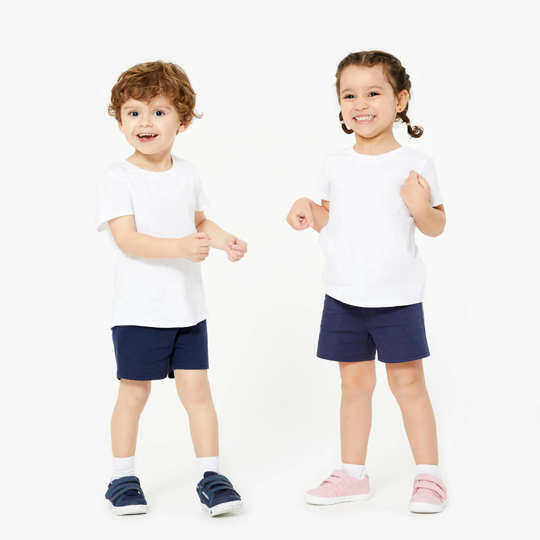 Playera básica de algodón blanca para bebé - Image 2