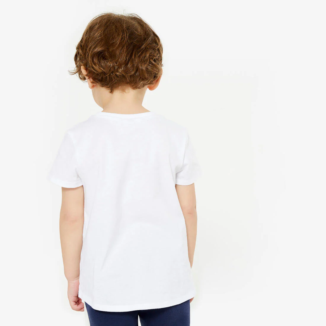 Playera básica de algodón blanca para bebé - Image 4