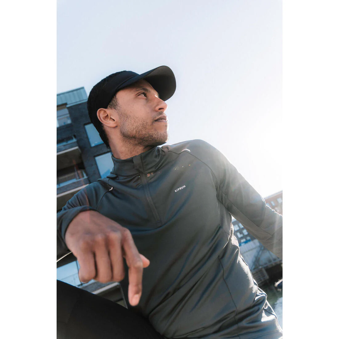 Playera cálida manga larga 1/2 cremallera hombre, Kiprun Run 500 Warm - Image 9