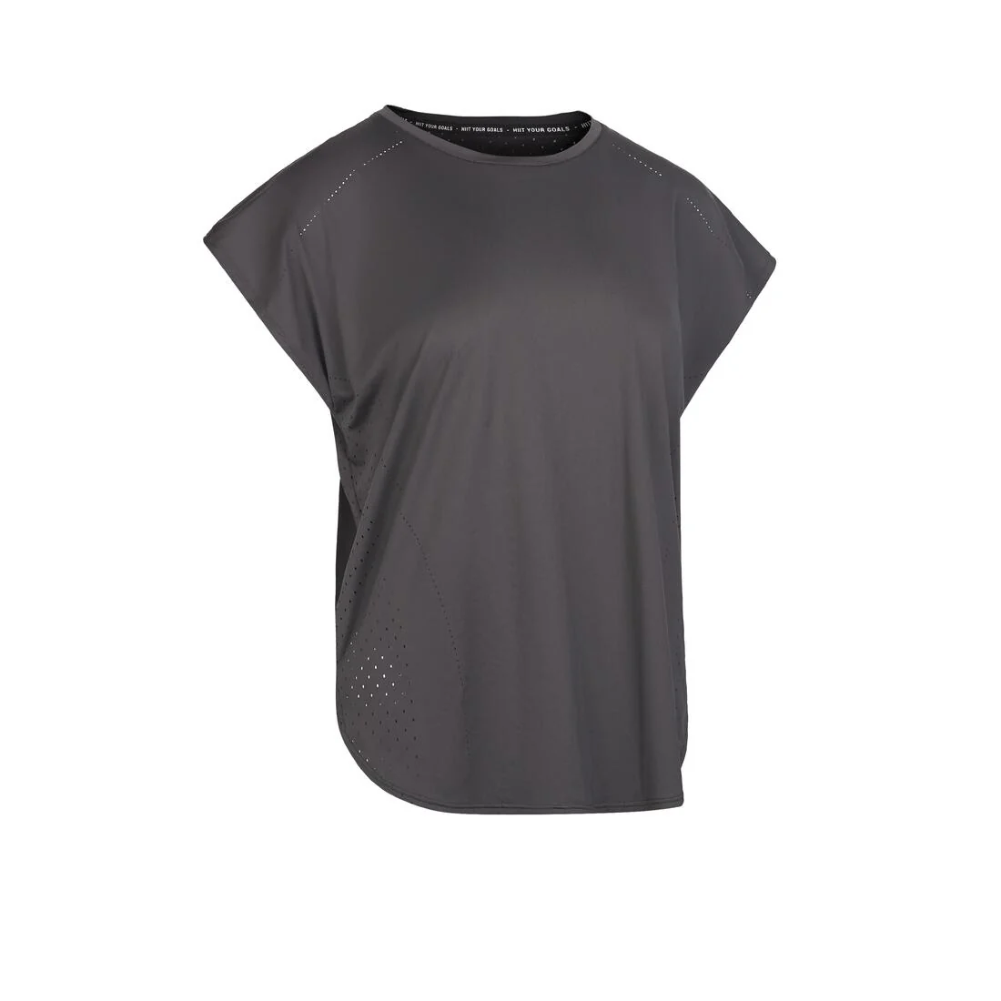 Playera Cardio Training Mujer Negro Corte Láser - Image 17
