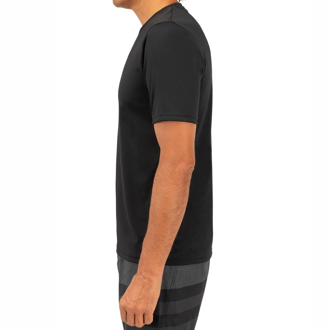Playera con protección solar/Top de surf para pombre - Anti-UV - Manga Corta - Negro - Image 7