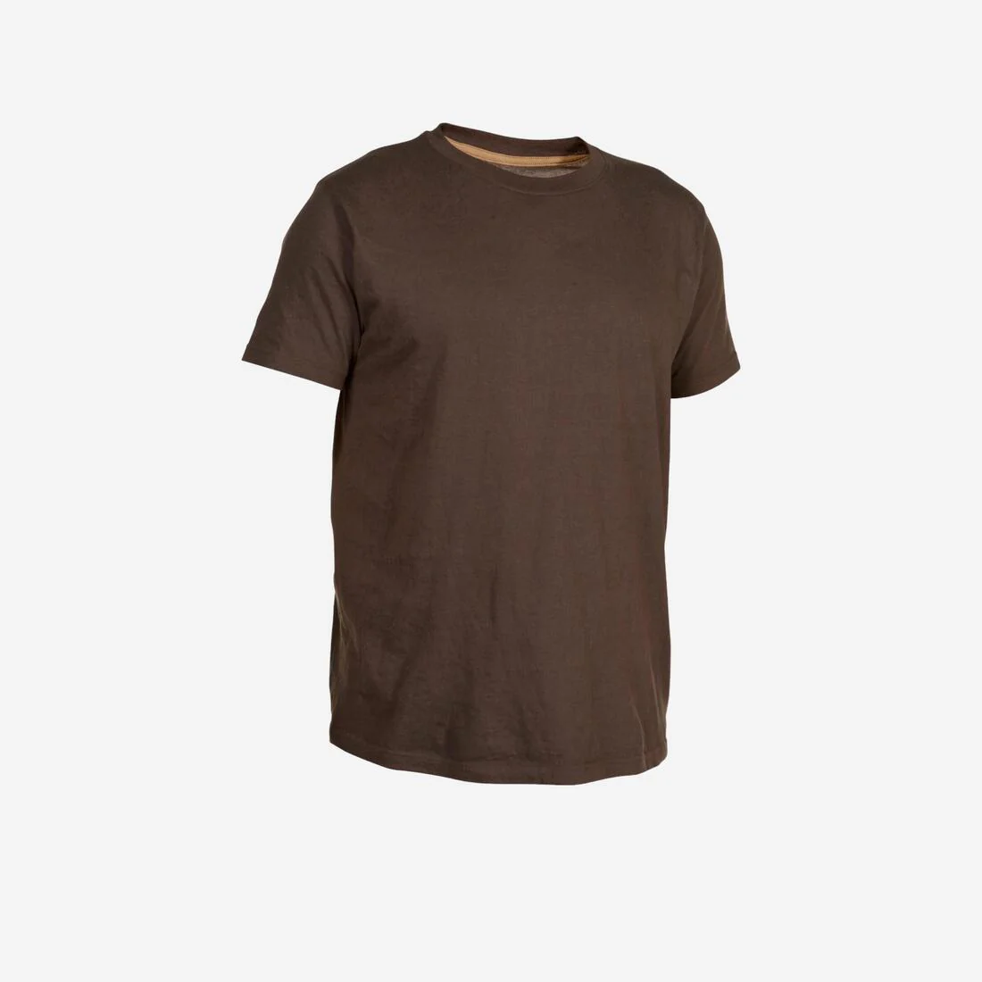Playera de algodón para hombre - 100 - Manga corta - Café