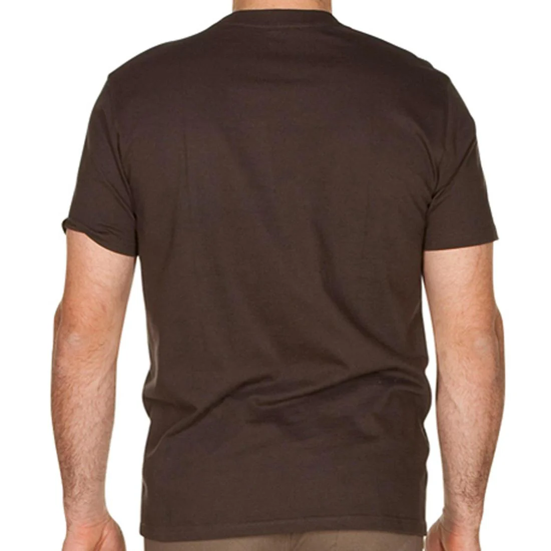 Playera de algodón para hombre - 100 - Manga corta - Café - Image 2