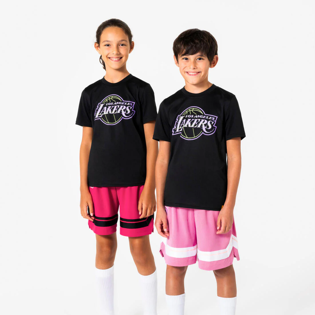 Playera de básquetbol negra para niños NBA Lakers TS 900 JR - Image 17