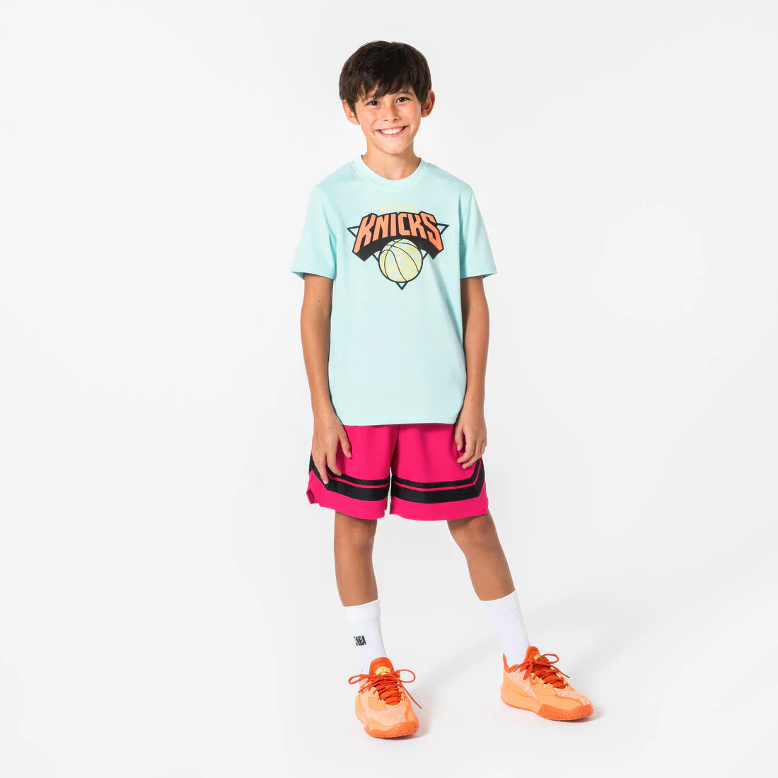 Playera de básquetbol negra para niños NBA Lakers TS 900 JR - Image 22