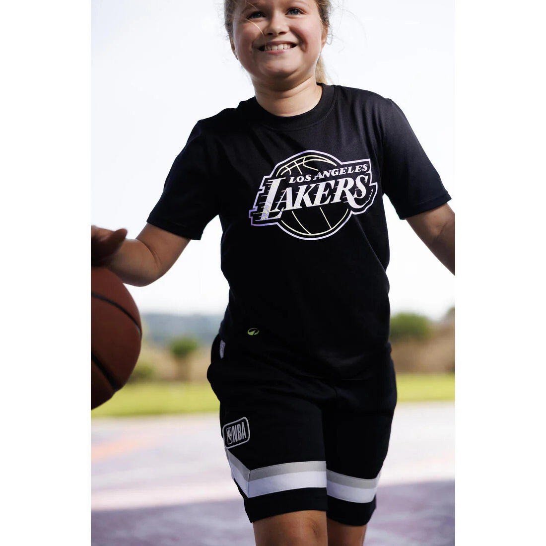 Playera de básquetbol negra para niños NBA Lakers TS 900 JR - Image 27