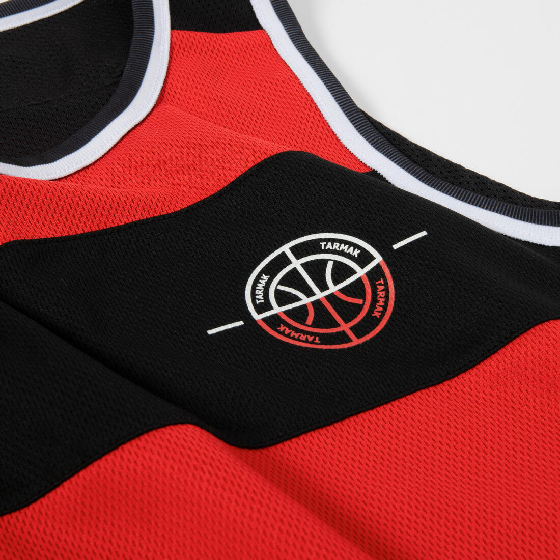 PLAYERA DE BÁSQUETBOL REVERSIBLE NIÑO - T500R ROJO NEGRO - Image 11