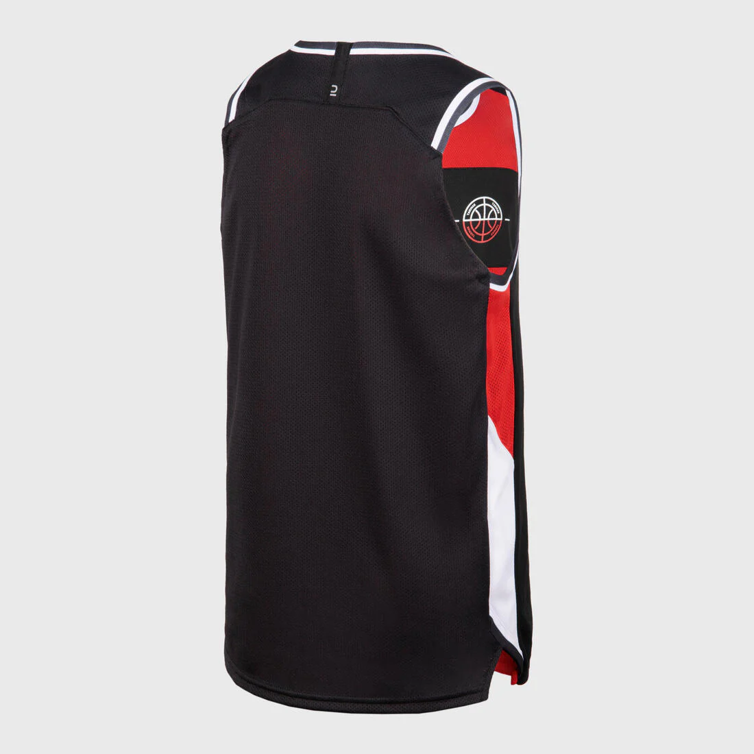 PLAYERA DE BÁSQUETBOL REVERSIBLE NIÑO - T500R ROJO NEGRO - Image 6