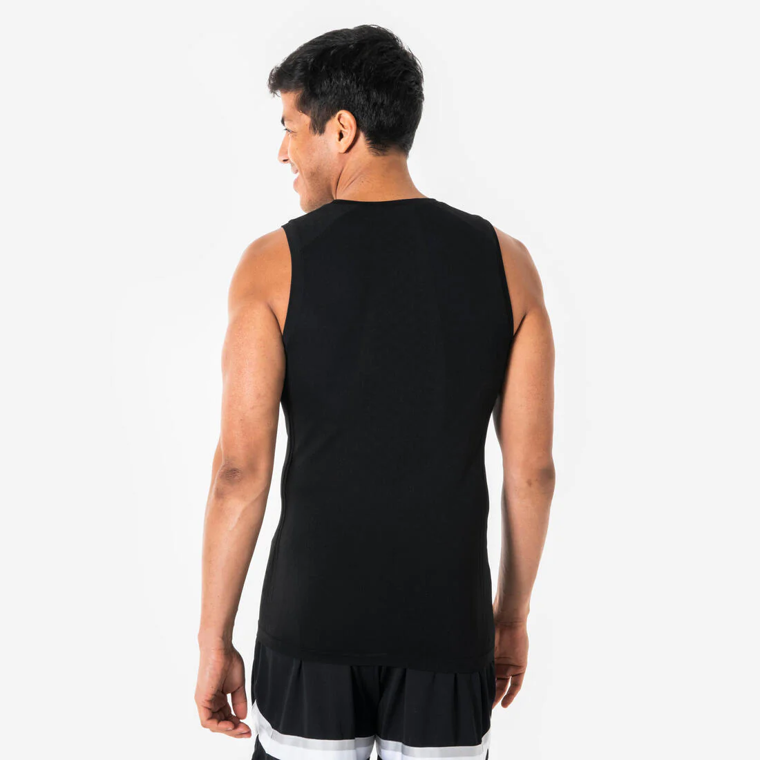 Playera de básquetbol sin mangas negra Tank 500 NBA - Image 4