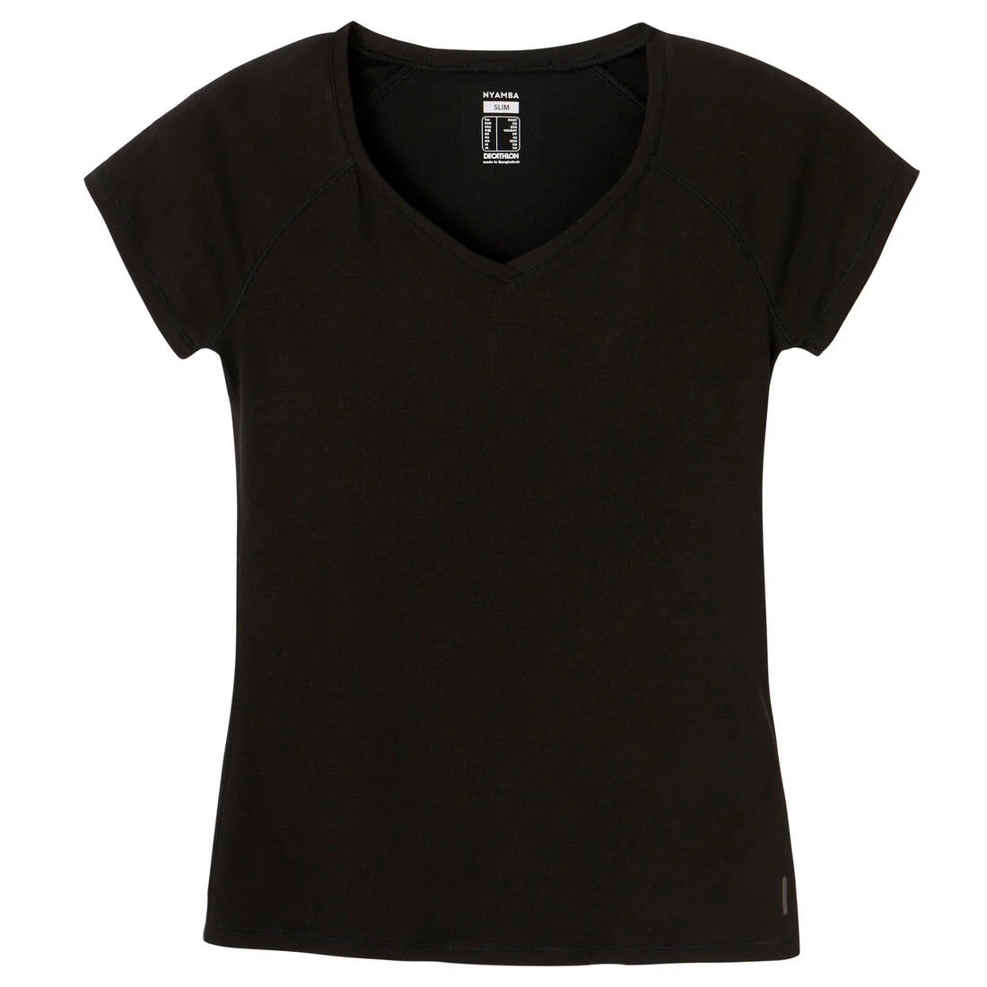 Playera de fitness blanca con cuello en V para mujer 500 ESSENTIAL - Image 16