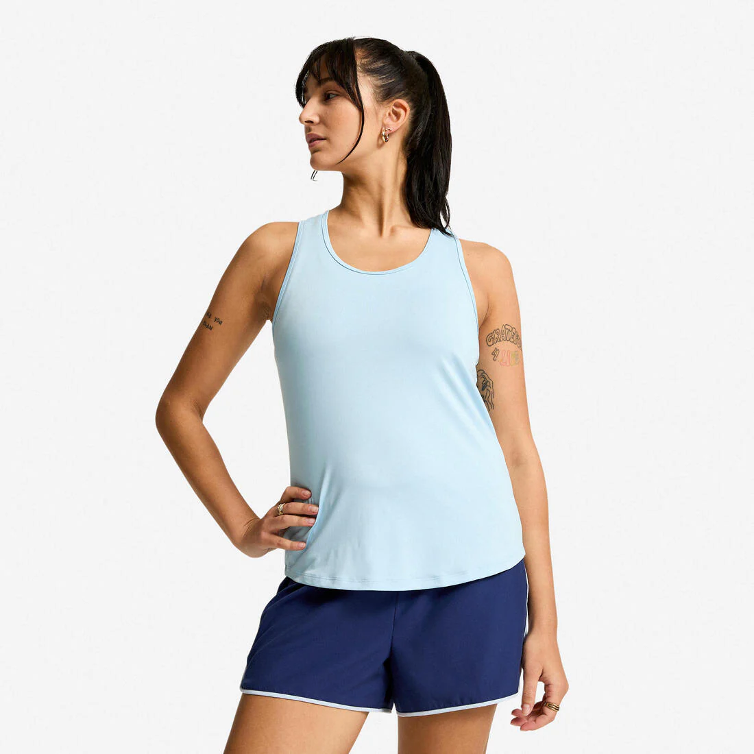 Playera de fitness/cardio blanca para mujer My Top - Image 3