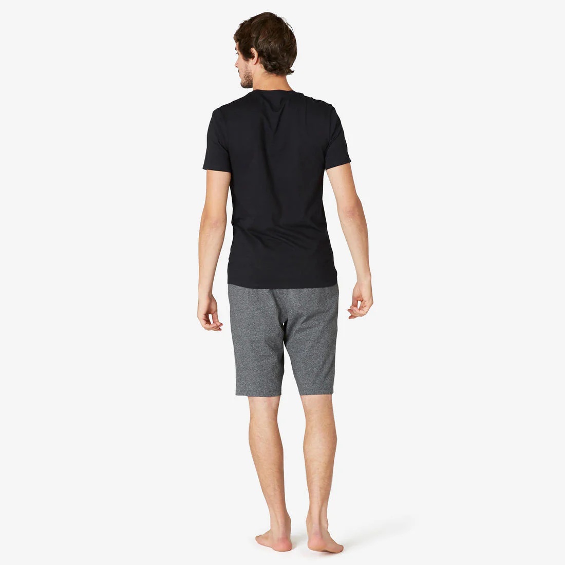 Playera de fitness de corte slim blanca glaciar para hombre 500 - Image 28
