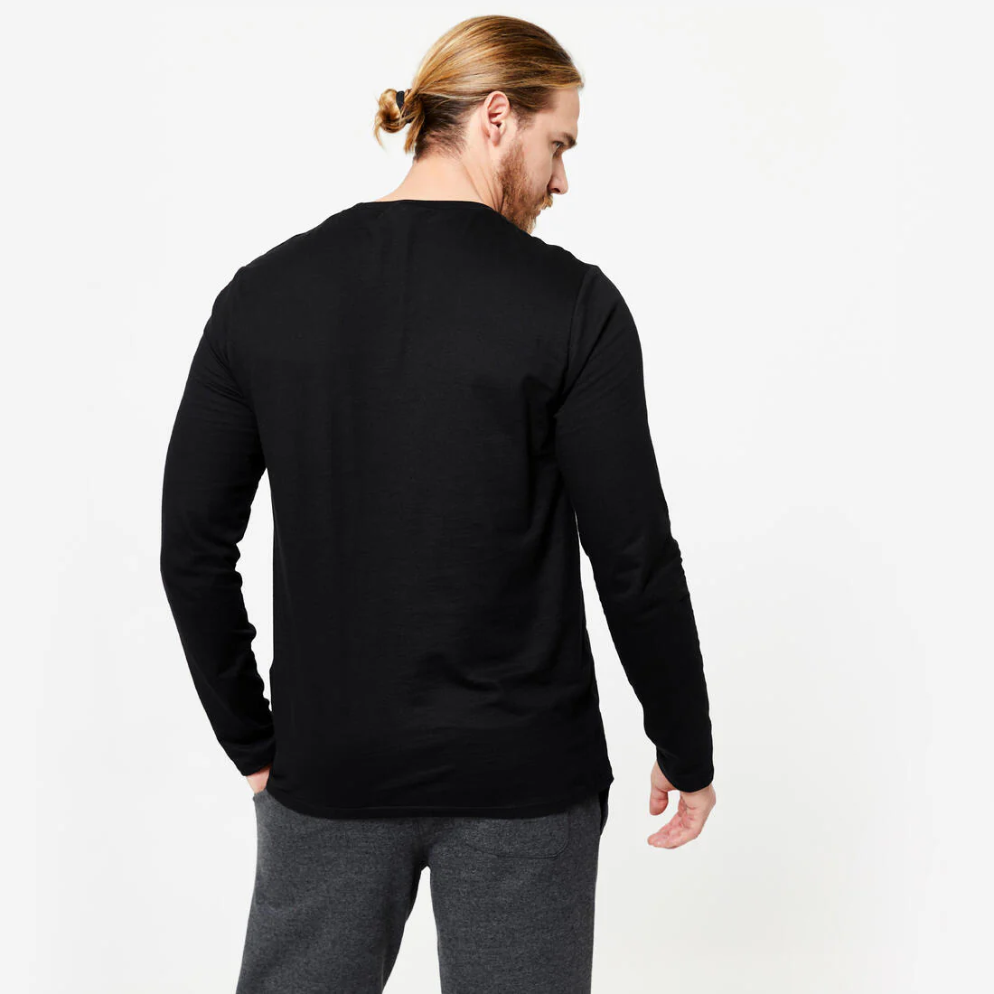 Playera de fitness de manga larga para hombre 100 - Image 7