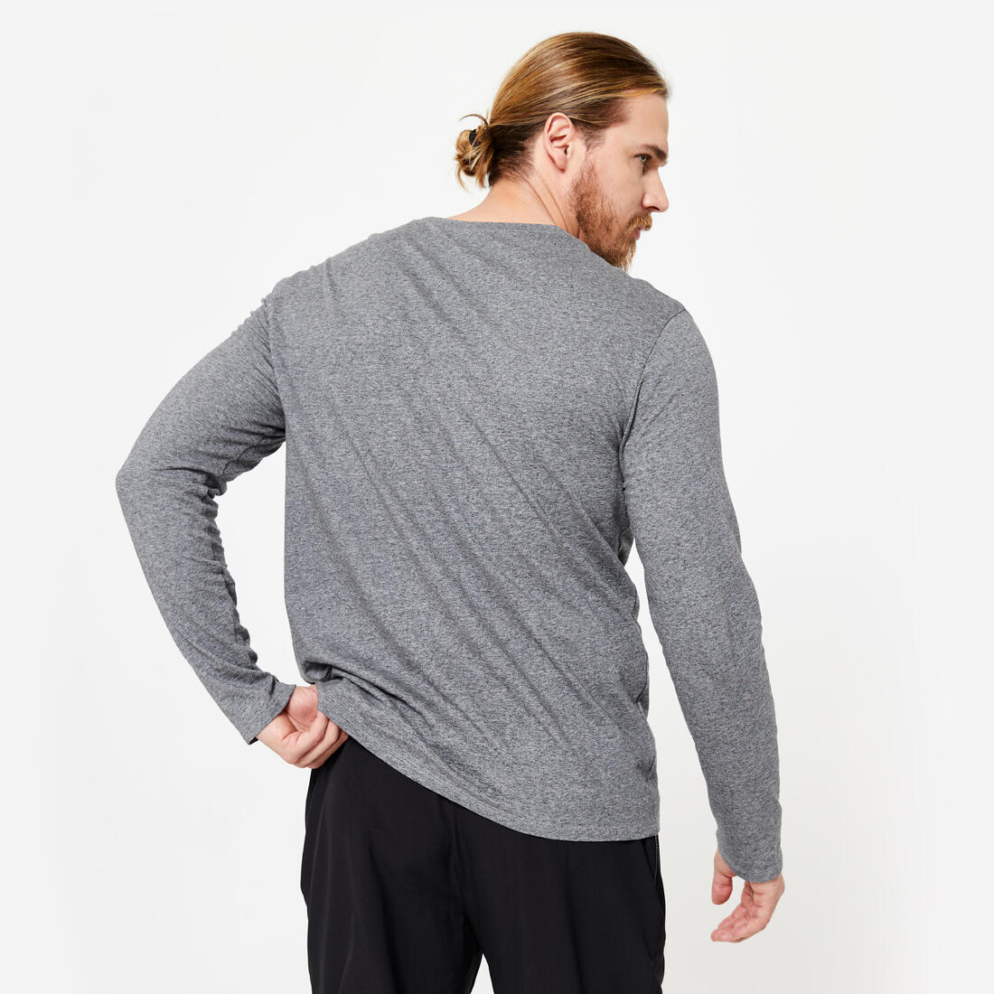 Playera de fitness de manga larga para hombre 100 - Image 8