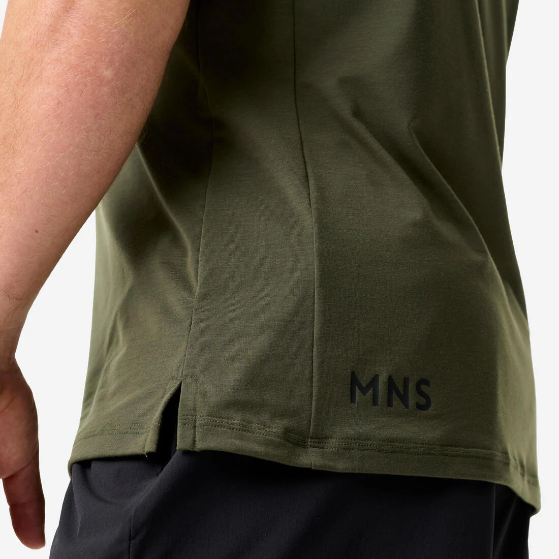 Playera de fitness elástica y ligera negro con para hombre - Image 10