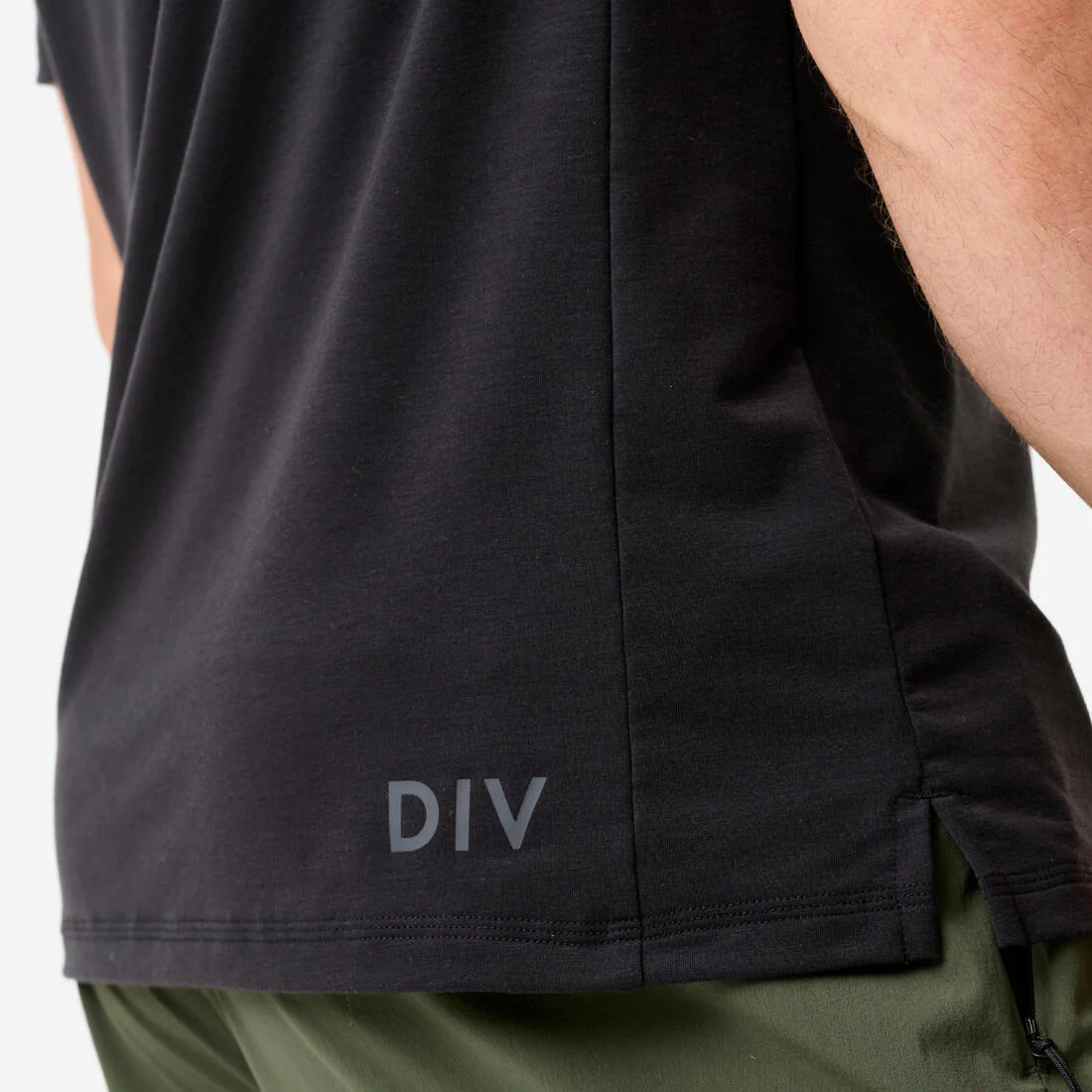Playera de fitness elástica y ligera negro con para hombre - Image 11